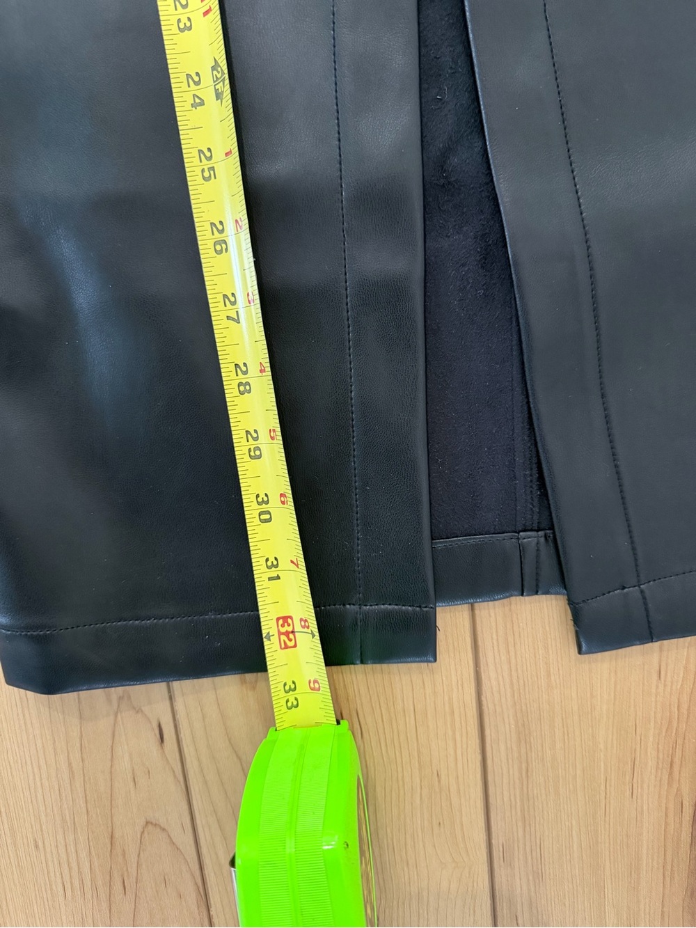Heartlook Marissa Black Button-Front Faux Leather Midi Skirt - Picture 7 of 9